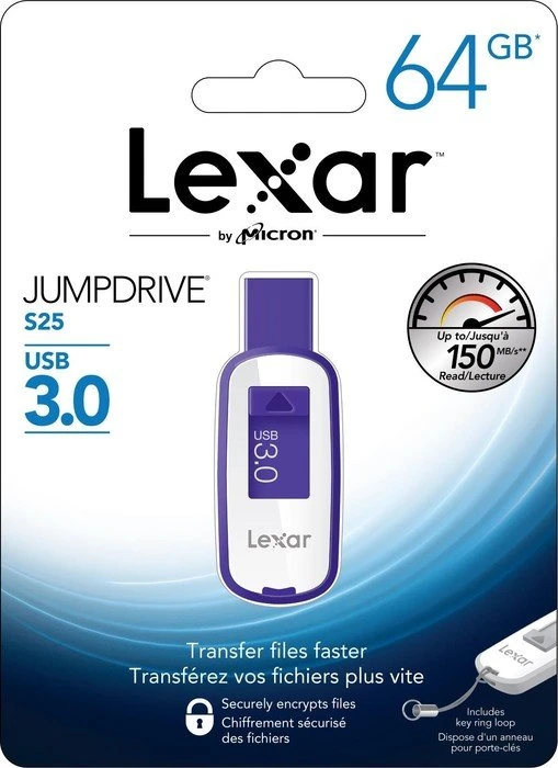 Lexar JumpDrive S25 64GB, USB-A, USB 3.2 Gen 1×1