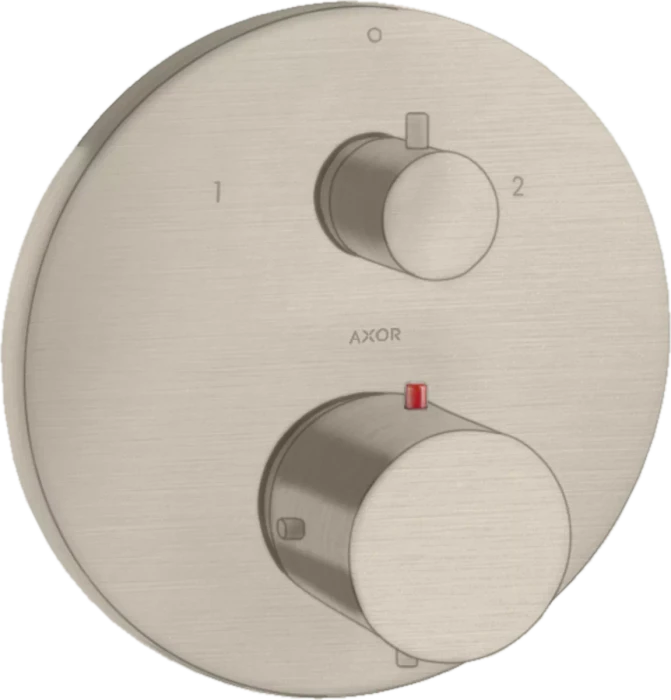 Hansgrohe Axor Starck Thermostat Unterputz mit Ab- und Umstellventil brushed nickel