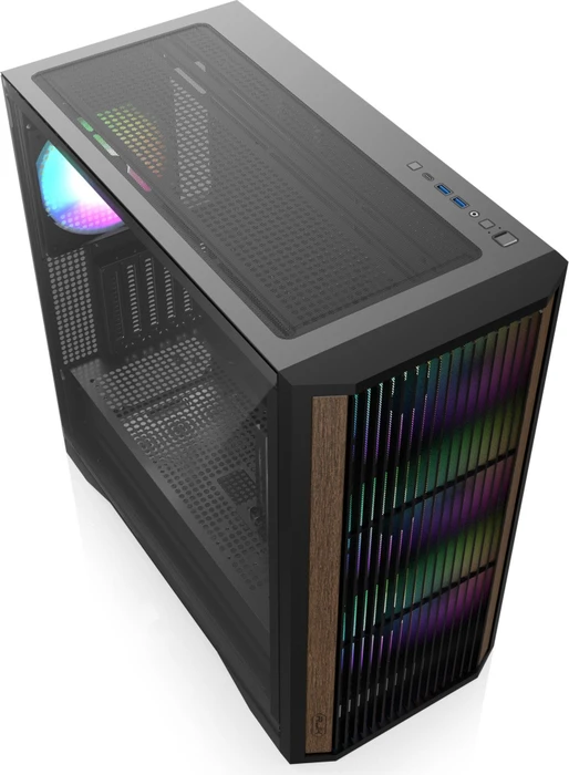 Raijintek Agos Max MS4 Black, Glasfenster