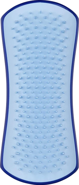 PET Teezer De-Shedding & Grooming Brush, für stark haarendes und langhaariges Fell mit Unterfell, small, Navy/Himmelblau