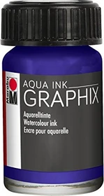 Marabu Aqua Ink Malfarbe, dunkelviolett, 15ml