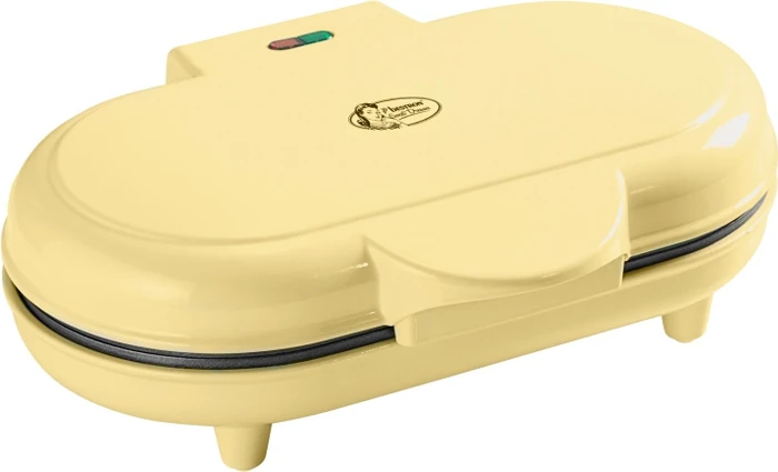 Bestron ADWM1000V Herzwaffelautomat Waffeleisen gelb