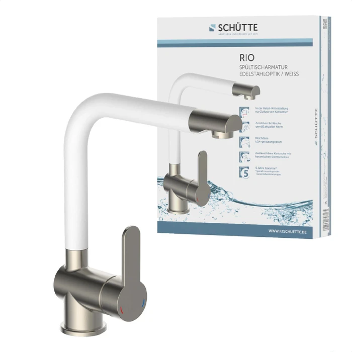 Schütte Rio HD weiß/edelstahloptik