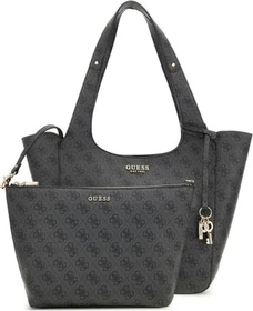 Guess Calista 4G-Logo Shopper coal/brown