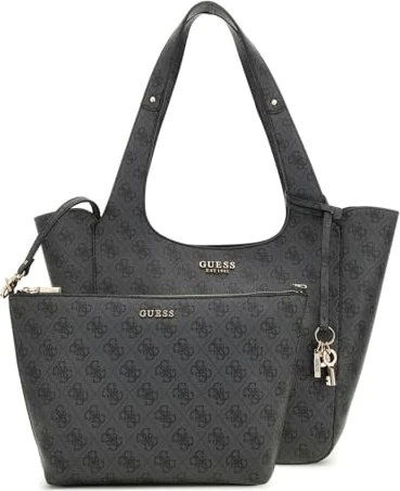 Guess Calista 4G-Logo Shopper coal/brown