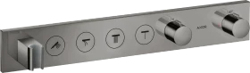 Hansgrohe Axor ShowerSolutions Thermostatmodul Select 600/90 Unterputz für 4 Verbraucher polished black chrome