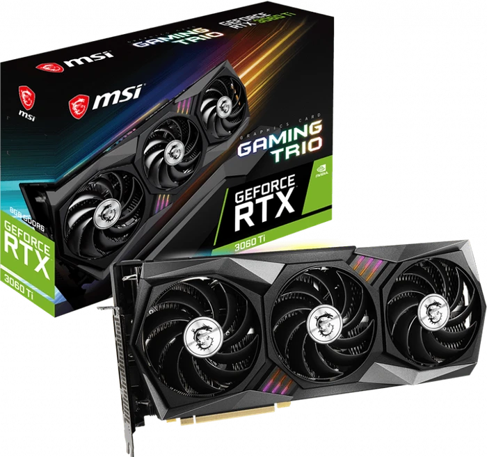 MSI GeForce RTX 3060 Ti Gaming Trio, 8GB GDDR6, HDMI, 3x DP