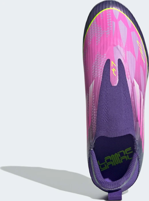 adidas F50 League Laceless FG/MG purple/cloud white/lucid lemon (Junior)