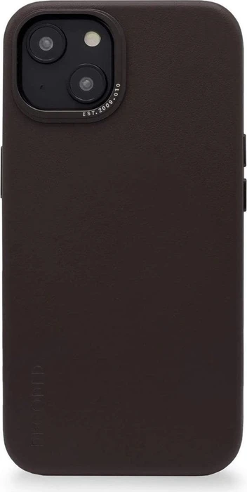 Decoded Leather Back Cover für Apple iPhone 14 Plus Chocolate Brown