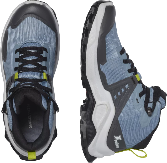Salomon X Raise Mid GTX faded denim/indigo bunting/acid lime (Junior)