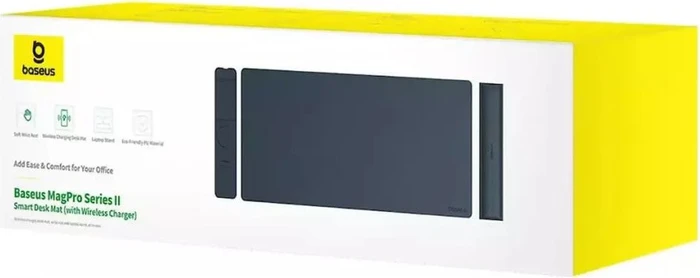 Baseus MagPro Series II Desk Mat mit Handballenauflage und induktivem Ladegerät, 770x340mm, schwarz