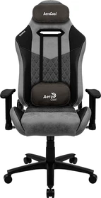 AeroCool Duke AeroSuede Gamingstuhl, schwarz/grau