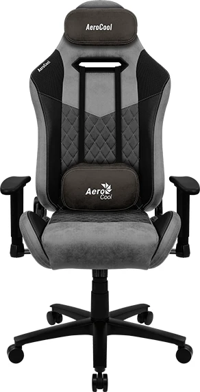 AeroCool Duke AeroSuede Gamingstuhl, schwarz/grau