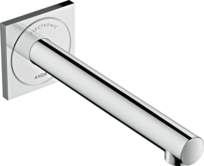 Hansgrohe Axor Uno Elektronik-Waschtischmischer Unterputz für Wandmontage mit Auslauf 221mm polished chrome