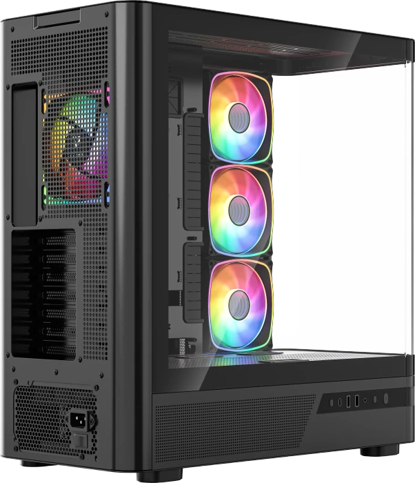 Modecom Volcano AQ100 ARGB Black, Glasfenster
