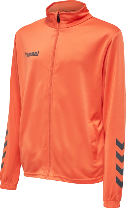 hummel Promo Poly Trainingsanzug nasturtium/ombre blue (Junior)