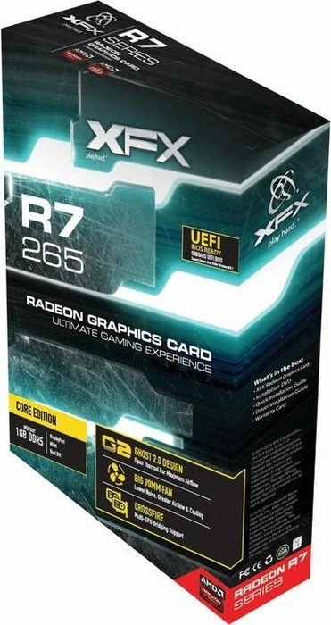 XFX Radeon R7 265, 2GB GDDR5, 2x DVI, HDMI, DP
