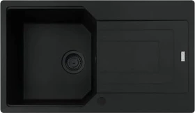 Franke Urban UBG 611-86 Einbau Becken reversibel mit Ablauffernbedienung black matt