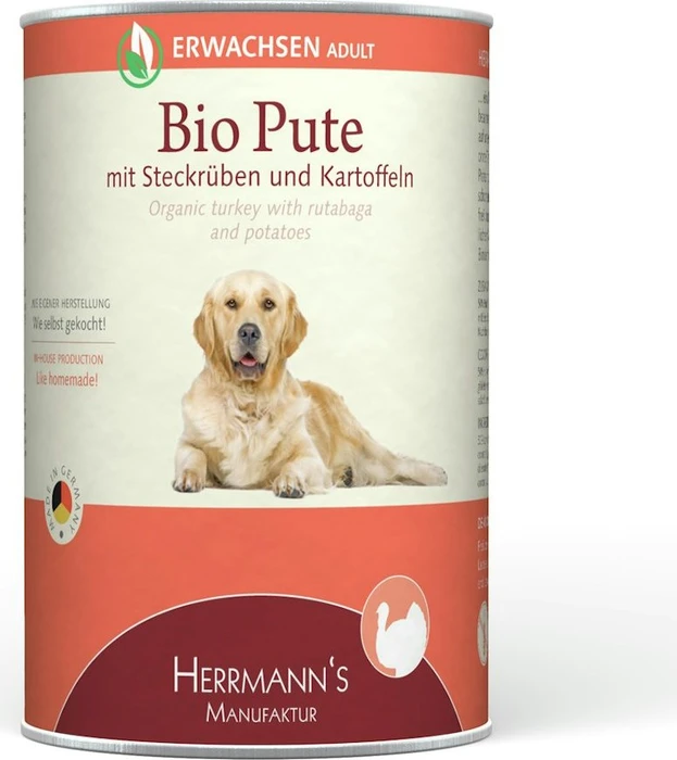 Herrmann's Manufaktur Bio-Pute mit Kartoffeln und Steckrüben, 4.80kg (12x 400g)