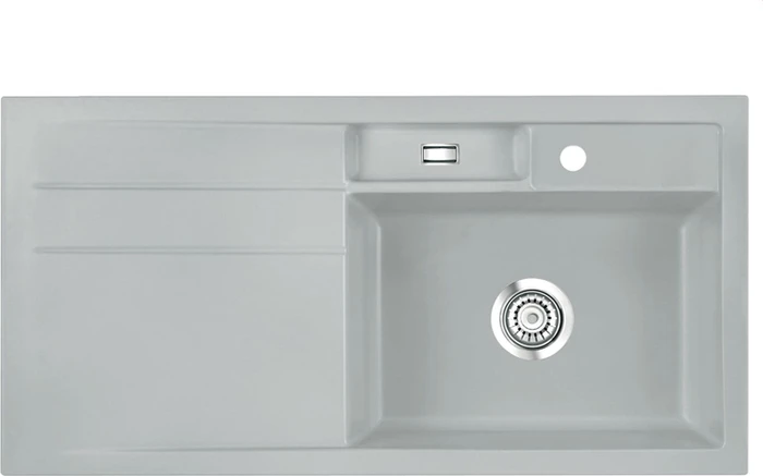 systemceram Bela 100 Einbau Becken rechts titan