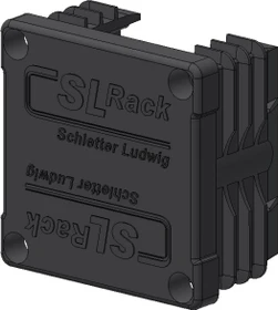 SL Rack Kunststoff-Endkappe RAIL 40 schwarz