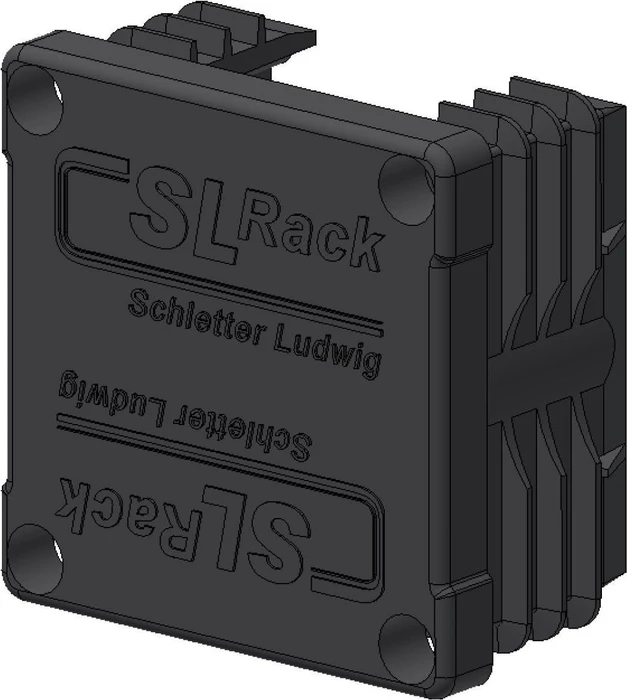 SL Rack Kunststoff-Endkappe RAIL 40 schwarz