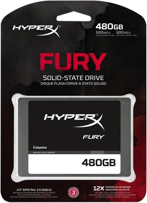 Kingston FURY SSD 480GB, 2.5" / SATA 6Gb/s