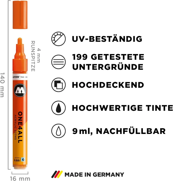 Molotow ONE4ALL 227HS 4mm Acrylmarker pastellsaharabeige