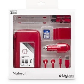 BigBen Nintendo 3DS Natural Pack Set rot (DS)