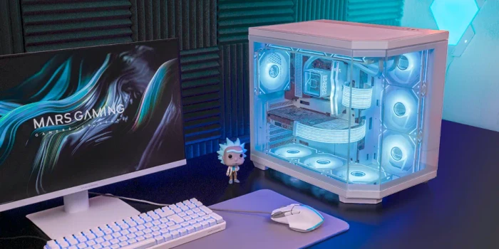 Mars Gaming MC-3TCORE White, Glasfenster