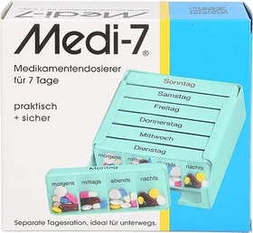 Hans-H. Hasbargen Medi 7 Medikamentendosierer türkis, 1 Stück