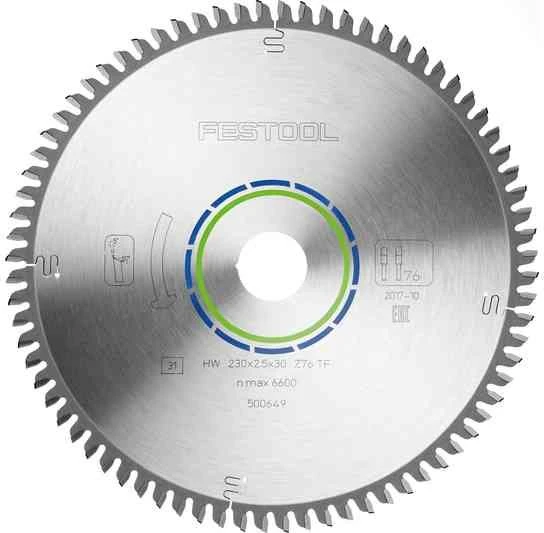 Festool TF76 Kreissägeblatt 76Z, 230x1.8x30mm, 1 Stück