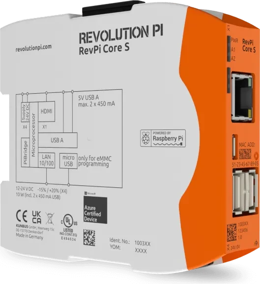 Revolution Pi RevPi Core S, 16GB