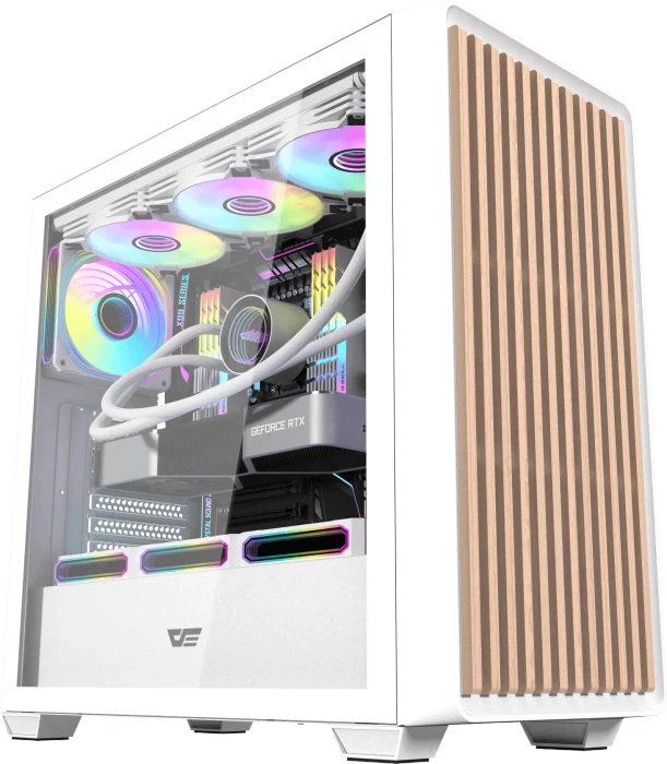 DarkFlash DS900WD White, Glasfenster