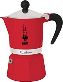 Bialetti Rainbow 3 Tassen Espressokanne rot