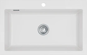 systemceram Mera 80 Einbau Becken mittig satin