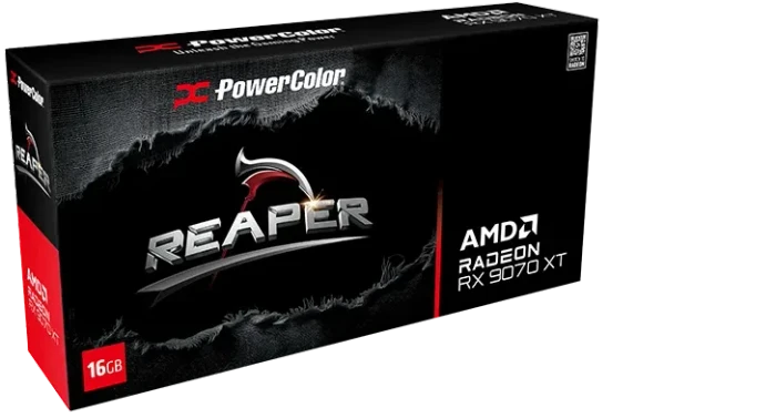 PowerColor Reaper Radeon RX 9070 XT, 16GB GDDR6, HDMI, 3x DP
