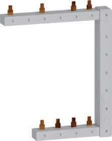 Hager Phasenschiene senkrecht 63A rechts L1N-L2N-L3N zu L1L2L3N 125mm 2-reihig