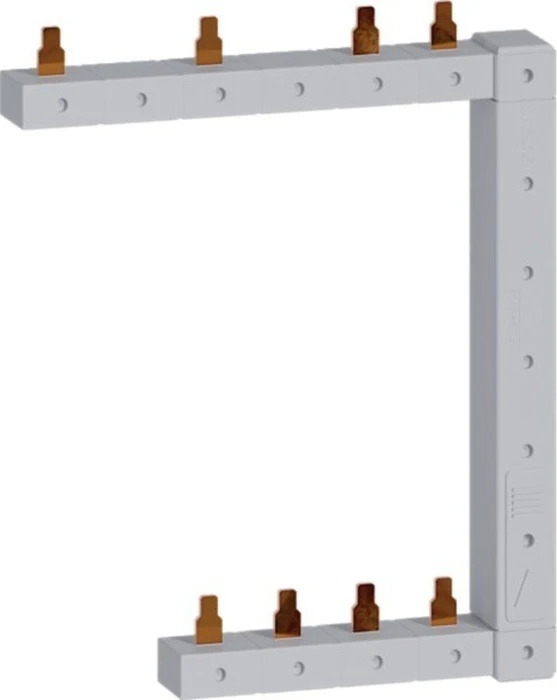 Hager Phasenschiene senkrecht 63A rechts L1N-L2N-L3N zu L1L2L3N 125mm 2-reihig