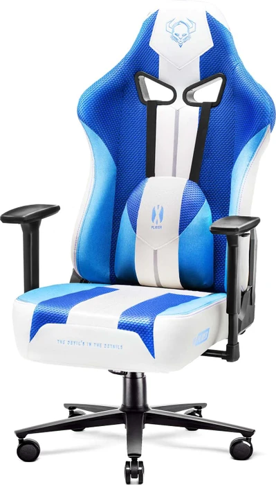 Diablo Chairs X-Player 2.0 King Gamingstuhl, blau/weiß