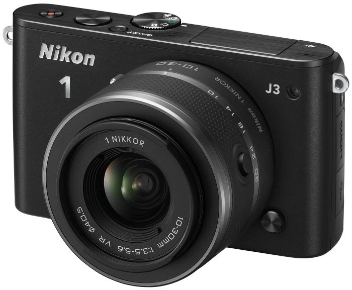Nikon 1 J3 schwarz mit Objektiv 1 NIKKOR 10-30mm 3.5-5.6 VR