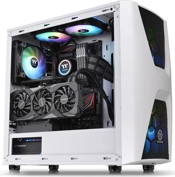 Thermaltake Commander C34 ARGB Snow Edition, Glasfenster