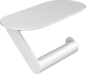 Hansgrohe WallStoris Toilettenpapierhalter mit Ablage mattweiß