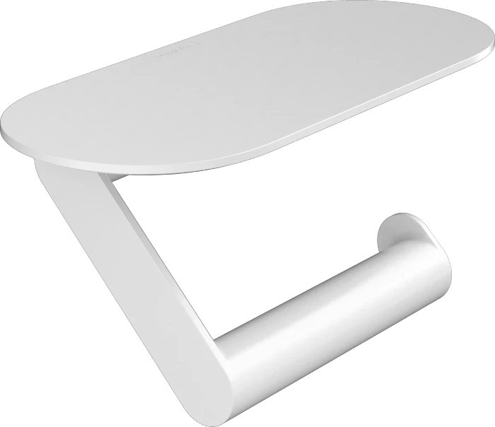 Hansgrohe WallStoris Toilettenpapierhalter mit Ablage mattweiß