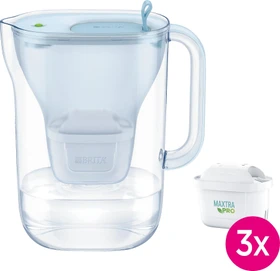 Brita Style Eco Tischwasserfilter inkl. 3 Kartuschen Pro All-In glacier blue