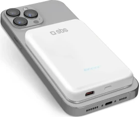 SBS Mobile Mag Power Bank 20W 5000mAh weiß