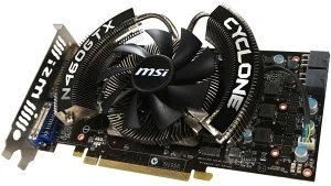 MSI GeForce GTX 460 SE, N460GTX-SE Cyclone 1GD5/OC, 1GB GDDR5, 2x DVI, Mini HDMI