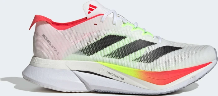adidas Adizero Boston 12 cloud white/core black/lucid red (Herren)