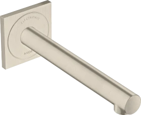 Hansgrohe Axor Uno Elektronik-Waschtischmischer Unterputz für Wandmontage mit Auslauf 221mm brushed nickel