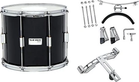 Gewa Marschtrommel/Tenortrommel 14x12" schwarz foliert